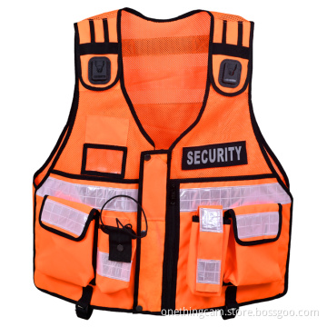 Hi Viz Tactical Vest Security Reflective Safety Vest With for Enforcement CCTV Dog Handler Tac Vest